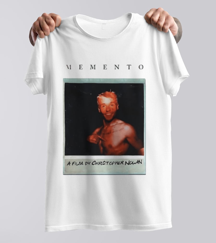 Memento A Film By Christopher Nolan Guy Pearce Polaroid Image T-Shirt