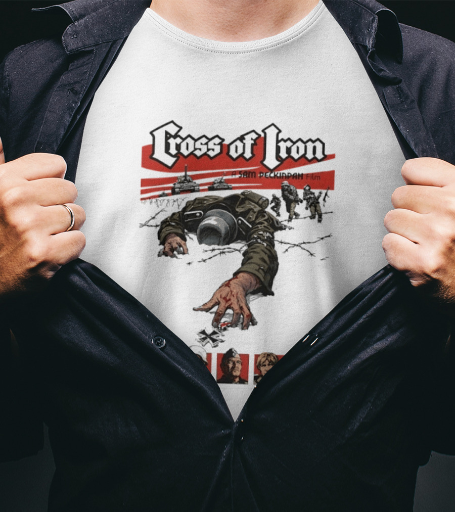 Cross Of Iron Sam Peckinpah Film War Movie Artillery Soldiers Portraits T-Shirt