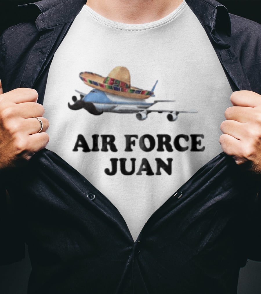 Phantoms Coby San Juan Airplane Sombrero Mustache Air Force Juan T-Shirt