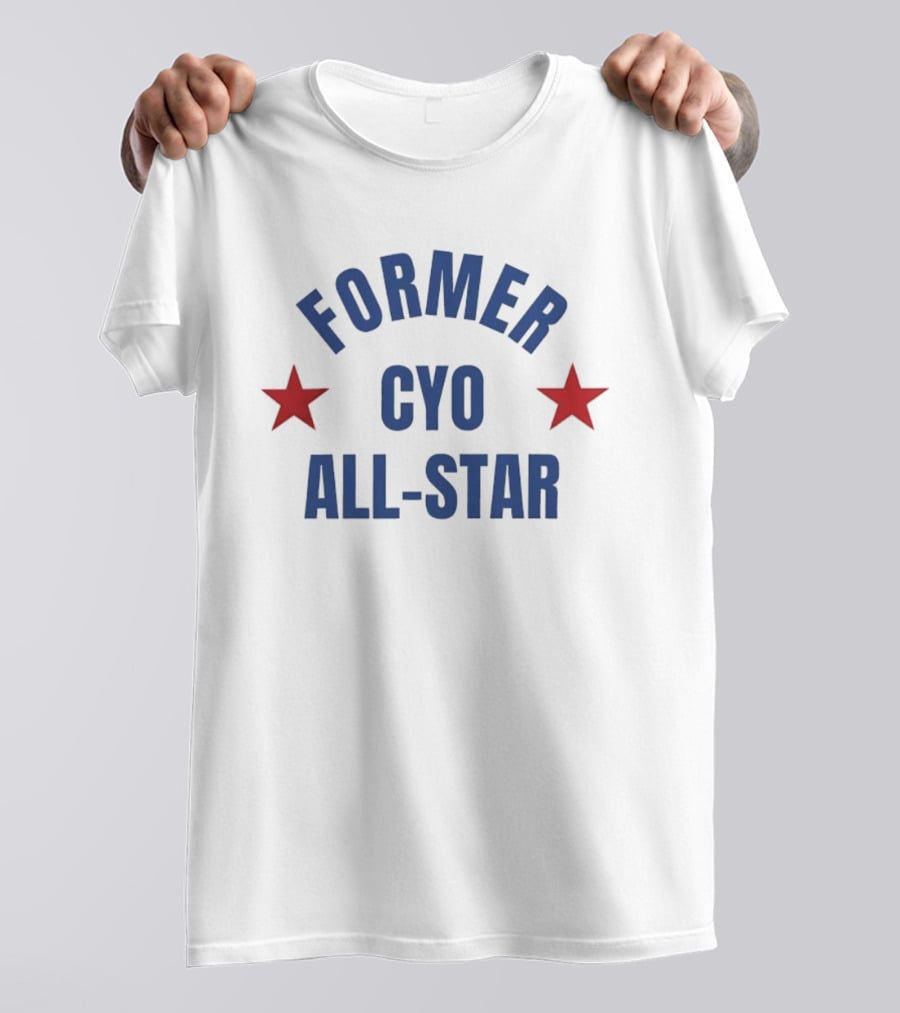 Former CYO All Star Youth Sports Basketball Two Red Stars T-Shirt