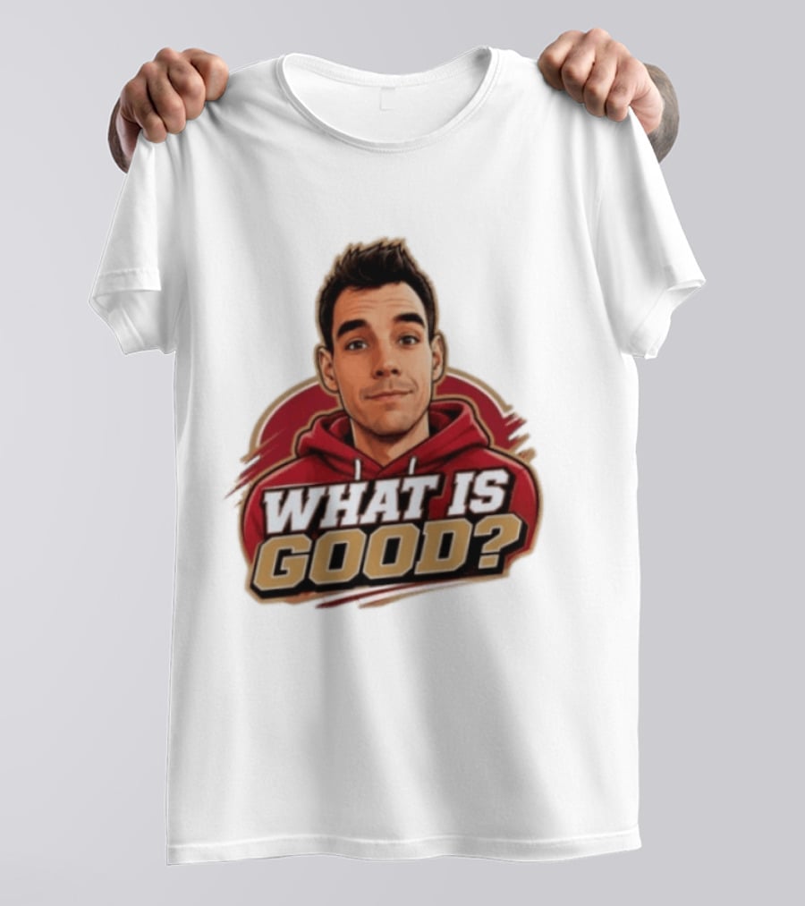What Is Good The Gold Standard Podcast Network Cartoon T-Shirt