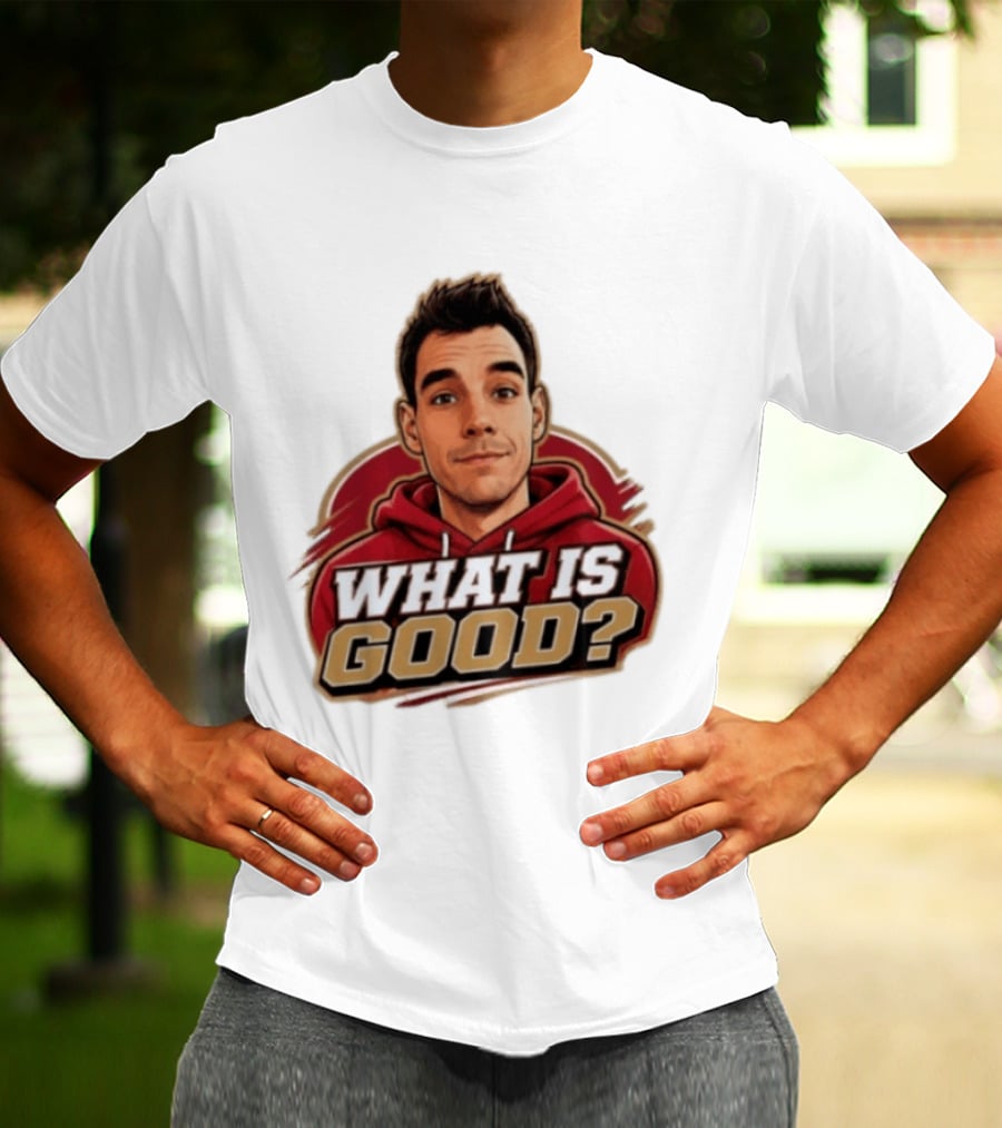 What Is Good The Gold Standard Podcast Network Cartoon T-Shirt