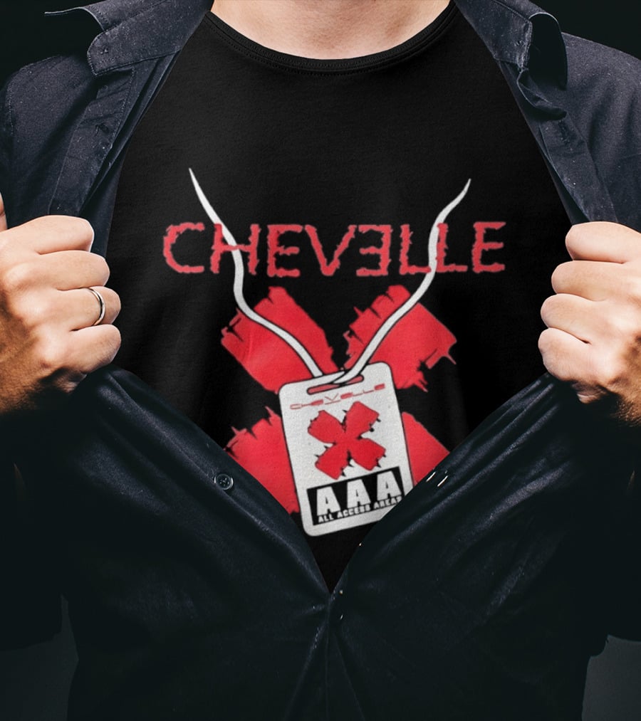 Chevelle AAA All Access Pass Red X Band Tour T-Shirt