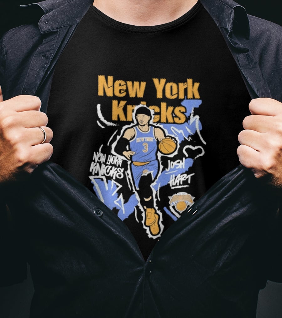 New York Knicks Josh Hart 3 NBA Basketball Player T-Shirt