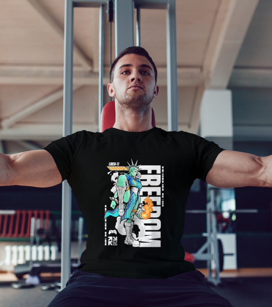 Liber Ti Chun Li Freedom Statue Of Liberty T-Shirt