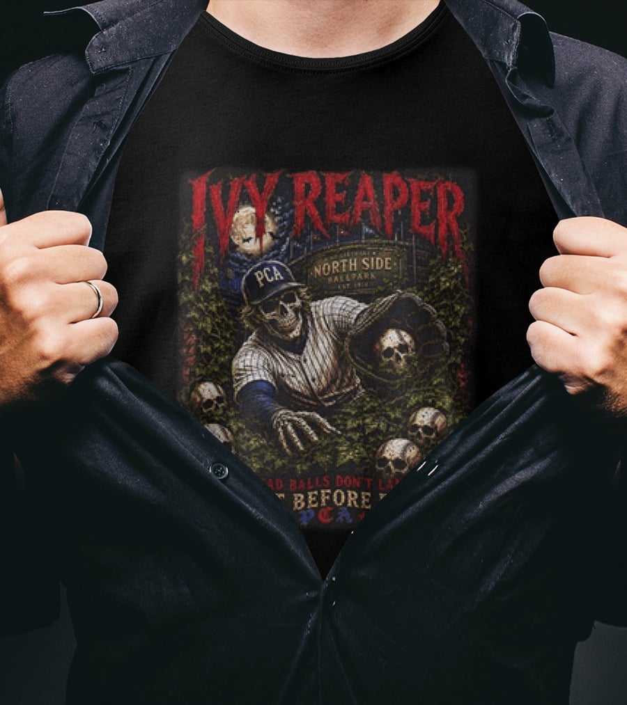 Ivy Reaper PCA North Side Ballpark Horror Dead Balls Caught Before Burial T-Shirt
