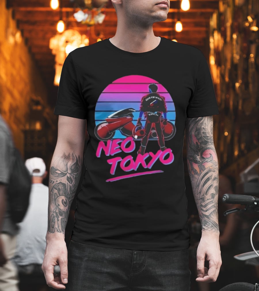 Kaneda Neo Tokyo Good For Health Bad For Education T-Shirt