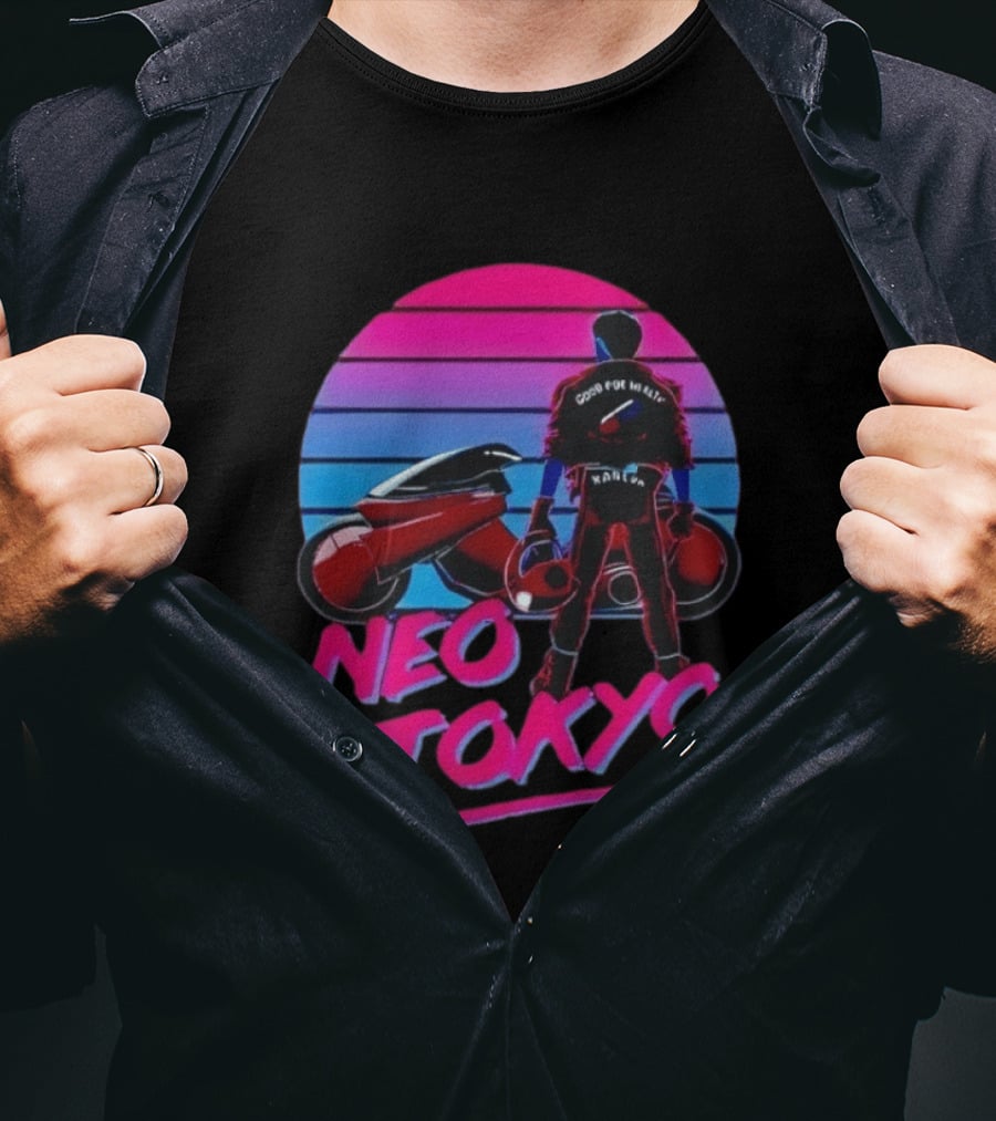 Kaneda Neo Tokyo Good For Health Bad For Education T-Shirt