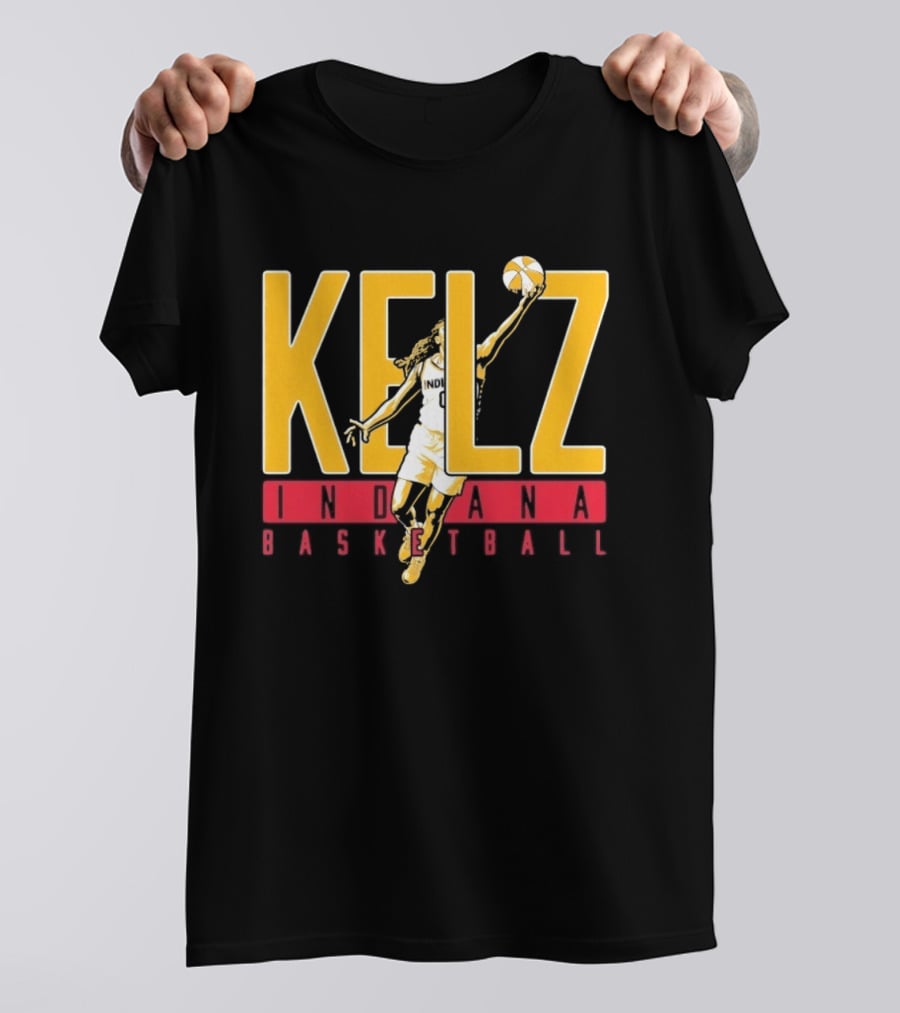 Kelz Indiana Basketball WNBA Player Dunking T-Shirt