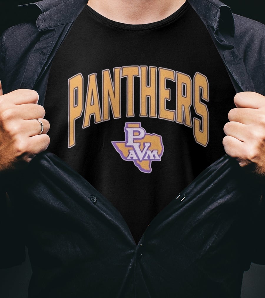 Prairie View A&M Panthers PVAMU PVM Texas Map T-Shirt