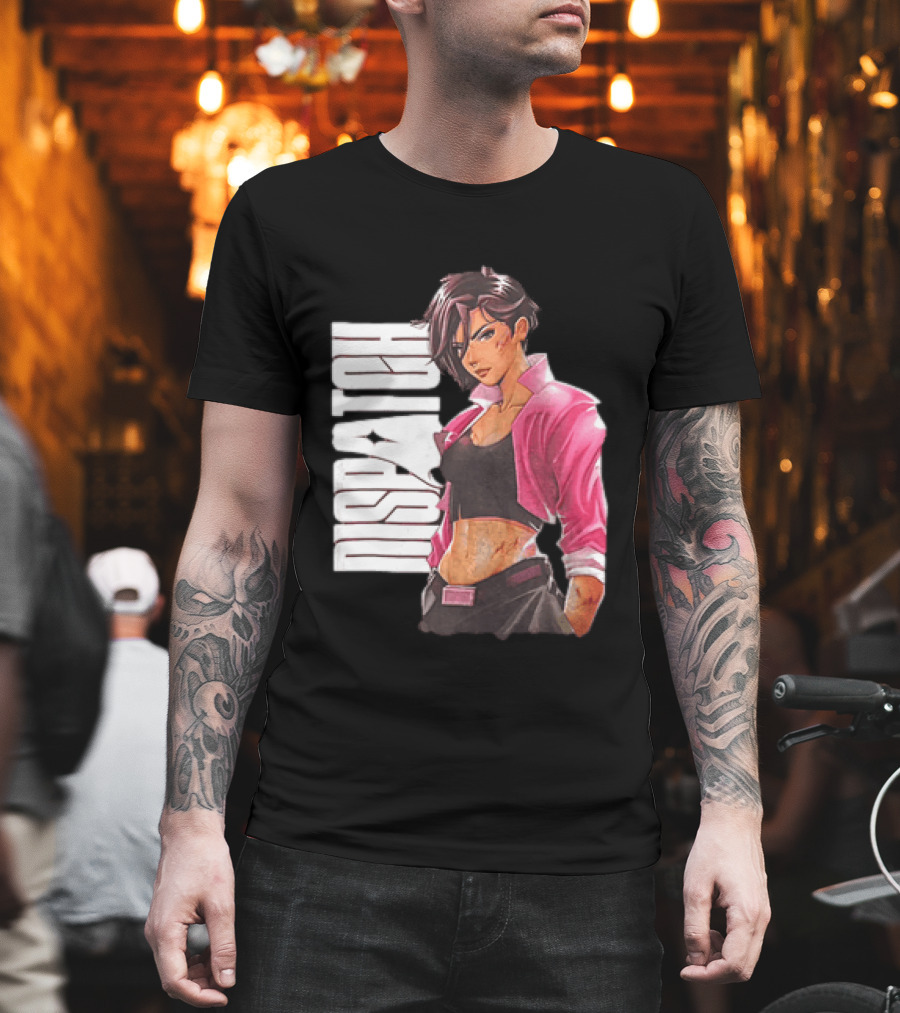 Dispatch Anime Girl Urban Style Two Sided T-Shirt