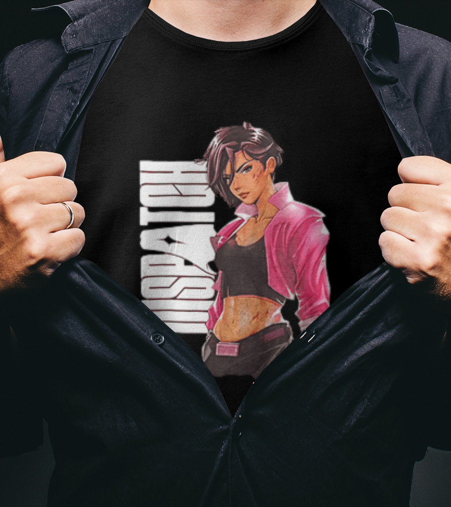 Dispatch Anime Girl Urban Style Two Sided T-Shirt