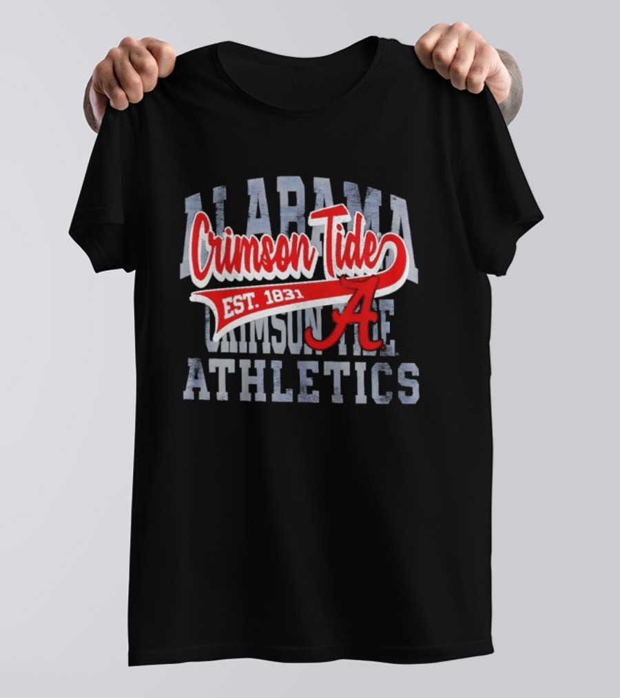 Alabama Crimson Tide Athletics Est 1831 Distressed T-Shirt