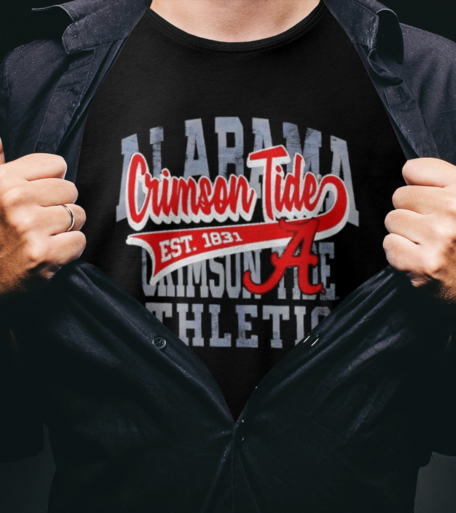 Alabama Crimson Tide Athletics Est 1831 Distressed T-Shirt