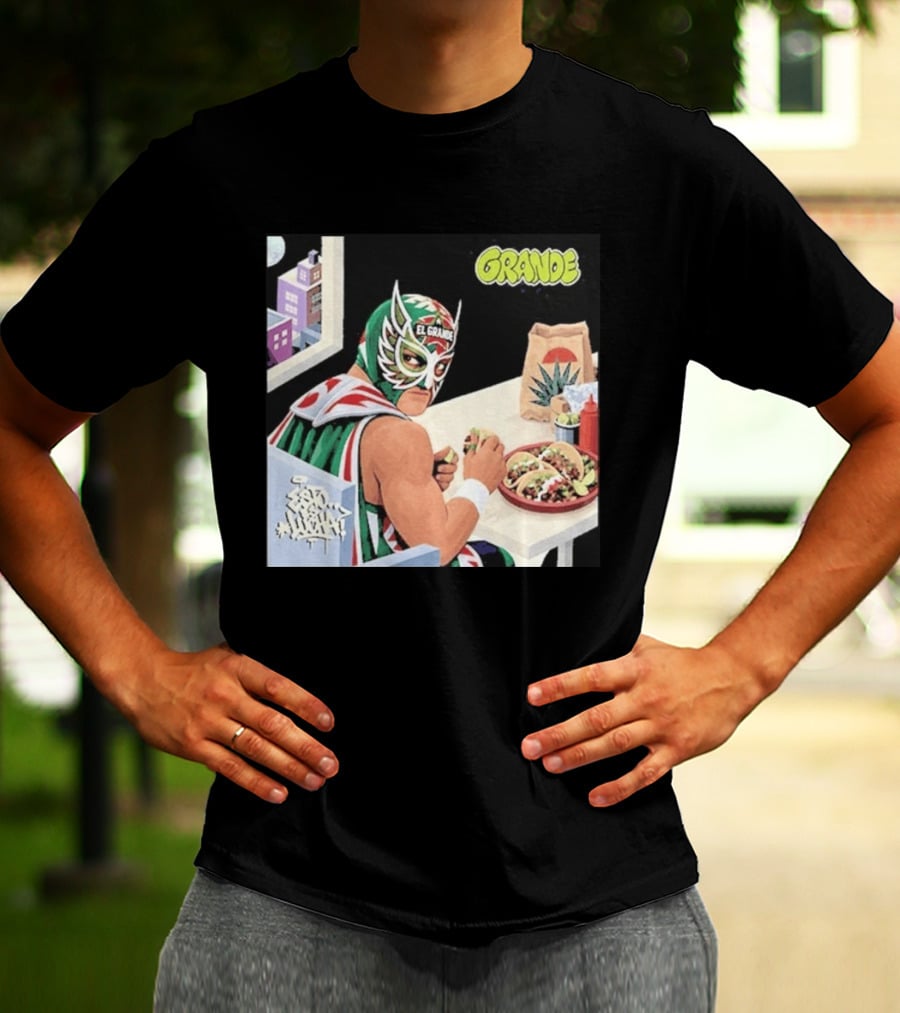 El Grande America Tacos Wrestling Luchador Comic T-Shirt