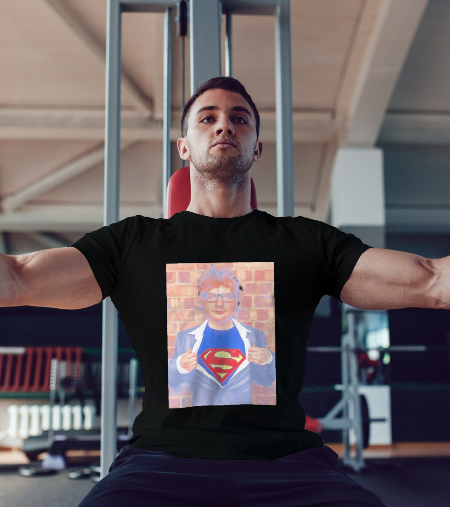 Ed Sheeran Superman Style Hero Look Iconic Rare Find T-Shirt