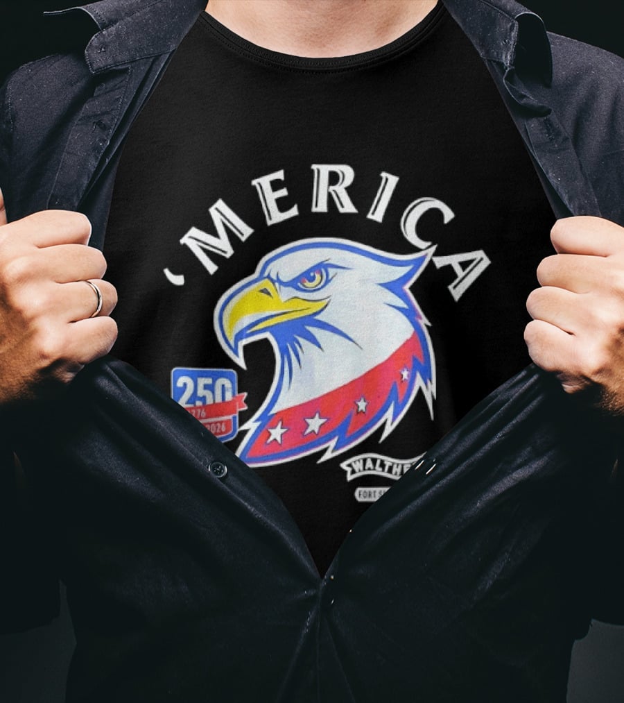 Merica 250th Anniversary 1776 2026 Walther Fort Smith AR Eagle T-Shirt