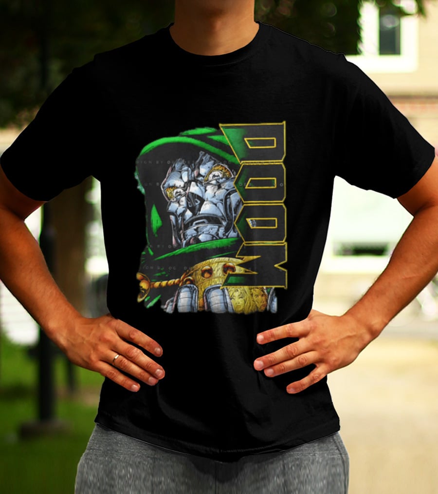 Doctor Doom Marvel Comics DOOM Villain 2 Sided T-Shirt