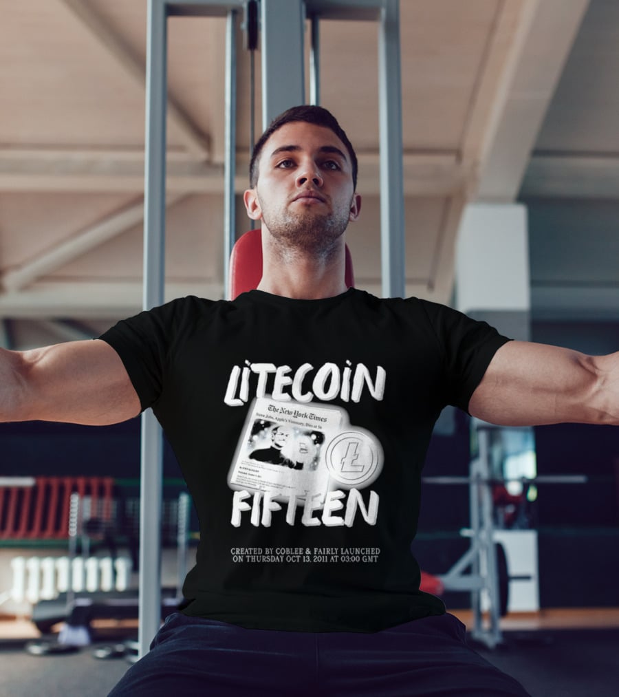 Litecoin Fifteen Created By Coblee Fairly Launched 2011 2026 T-Shirt