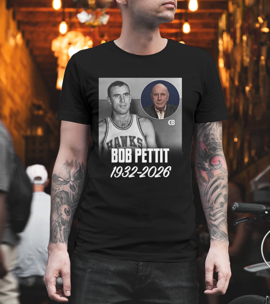 Bob Pettit Hawks Legend 1932 2026 T-Shirt