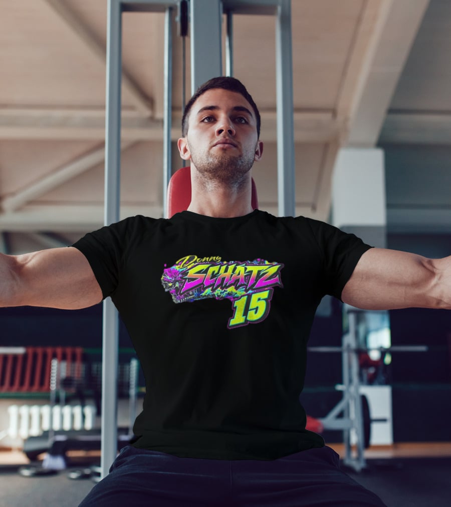 Donny Schatz 15 Vibrant Racing Skull World Of Outlaws Sprint Cars T-Shirt