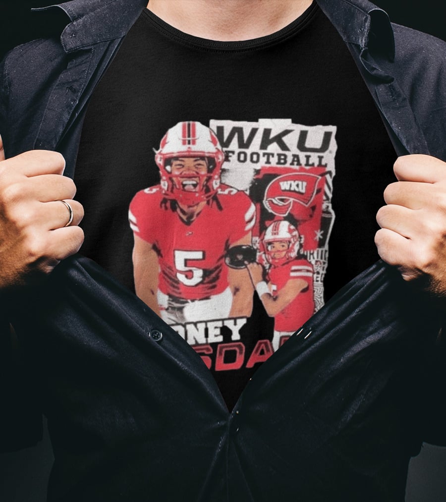 Rodney Tisdale WKU Football Western Kentucky Hilltoppers T-Shirt