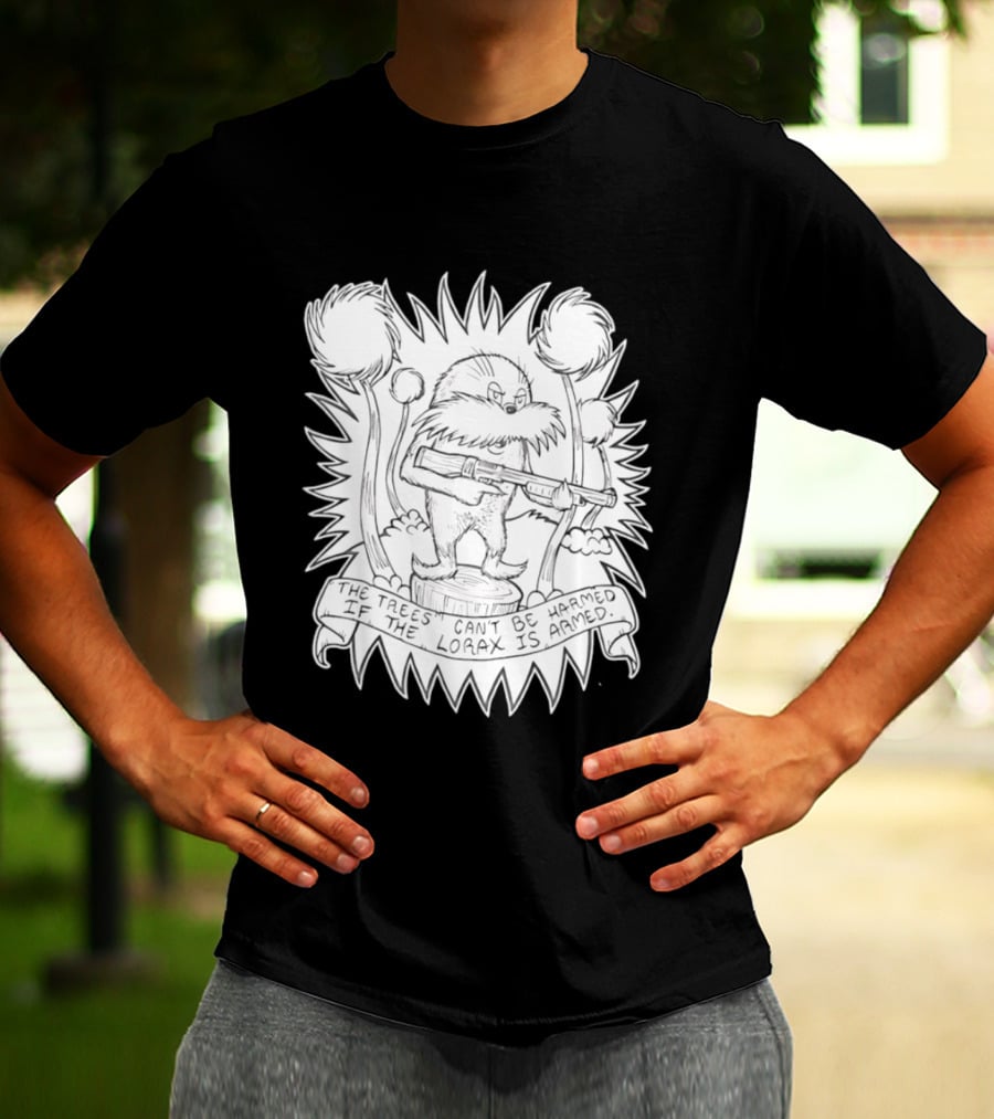 Lorax Shotgun Dr Seuss Trees Mashup T-Shirt