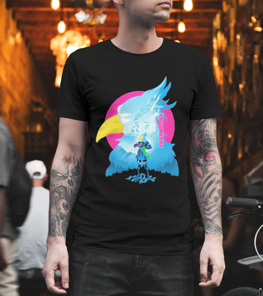 Shangri La Frontier Sunraku Eagle Art Gaming Manga Fantasy T-Shirt