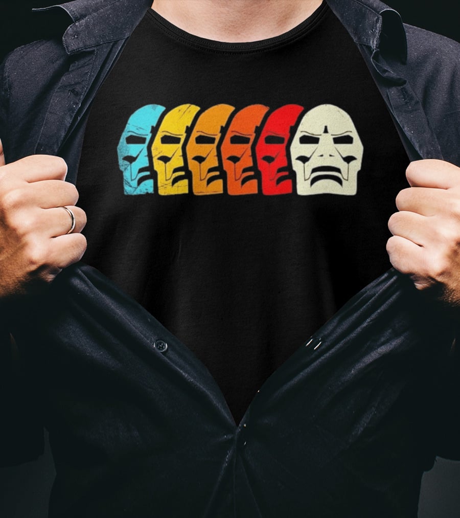 MF Doom Mask Multicolor Hip Hop Rap T-Shirt