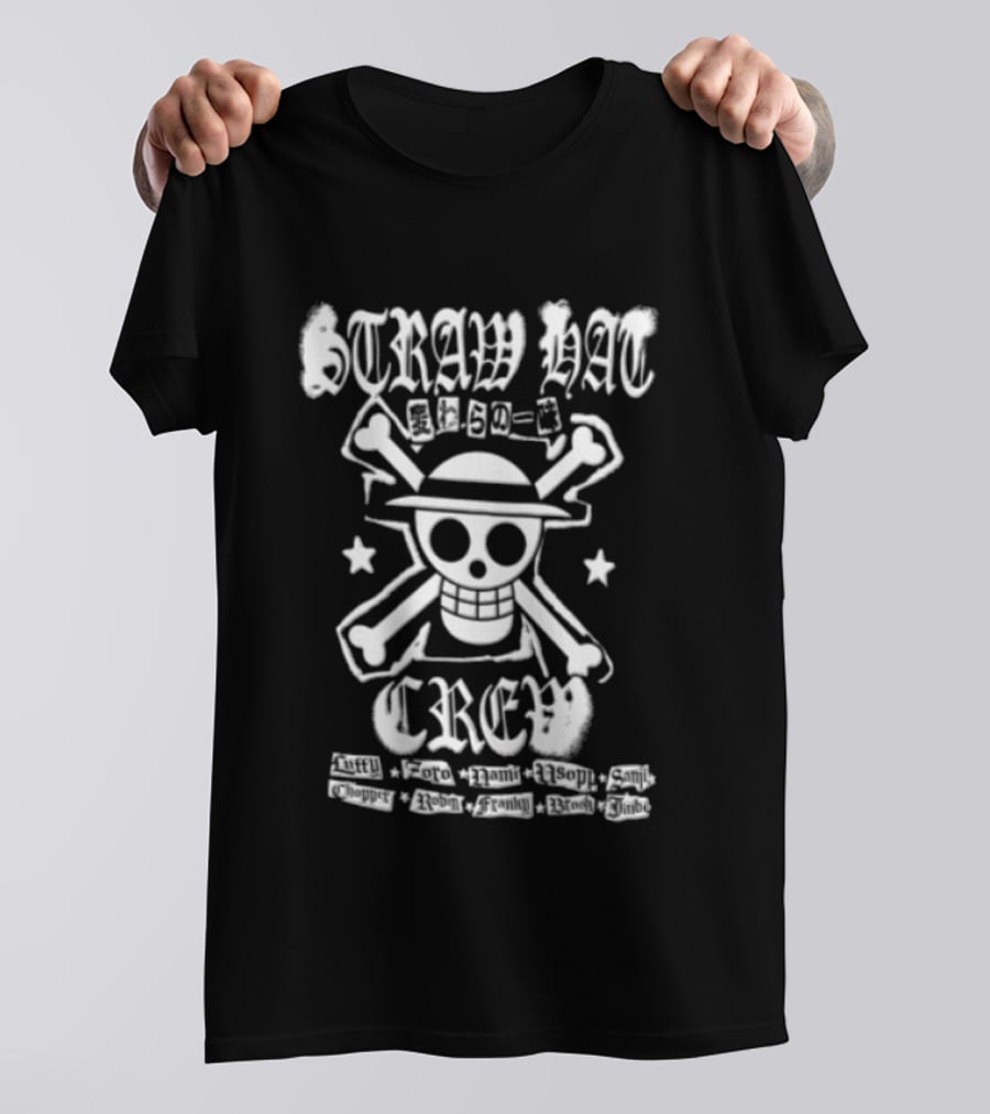 Straw Hat Crew Monkey D Luffy Roronoa Zoro Nami Usopp Sanji Chopper Robin Enocka Franky Ethan Brook Jinbe T-Shirt