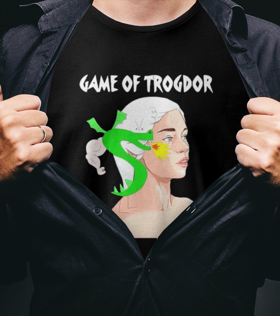 Game Of Trogdor Dragon And Woman T-Shirt