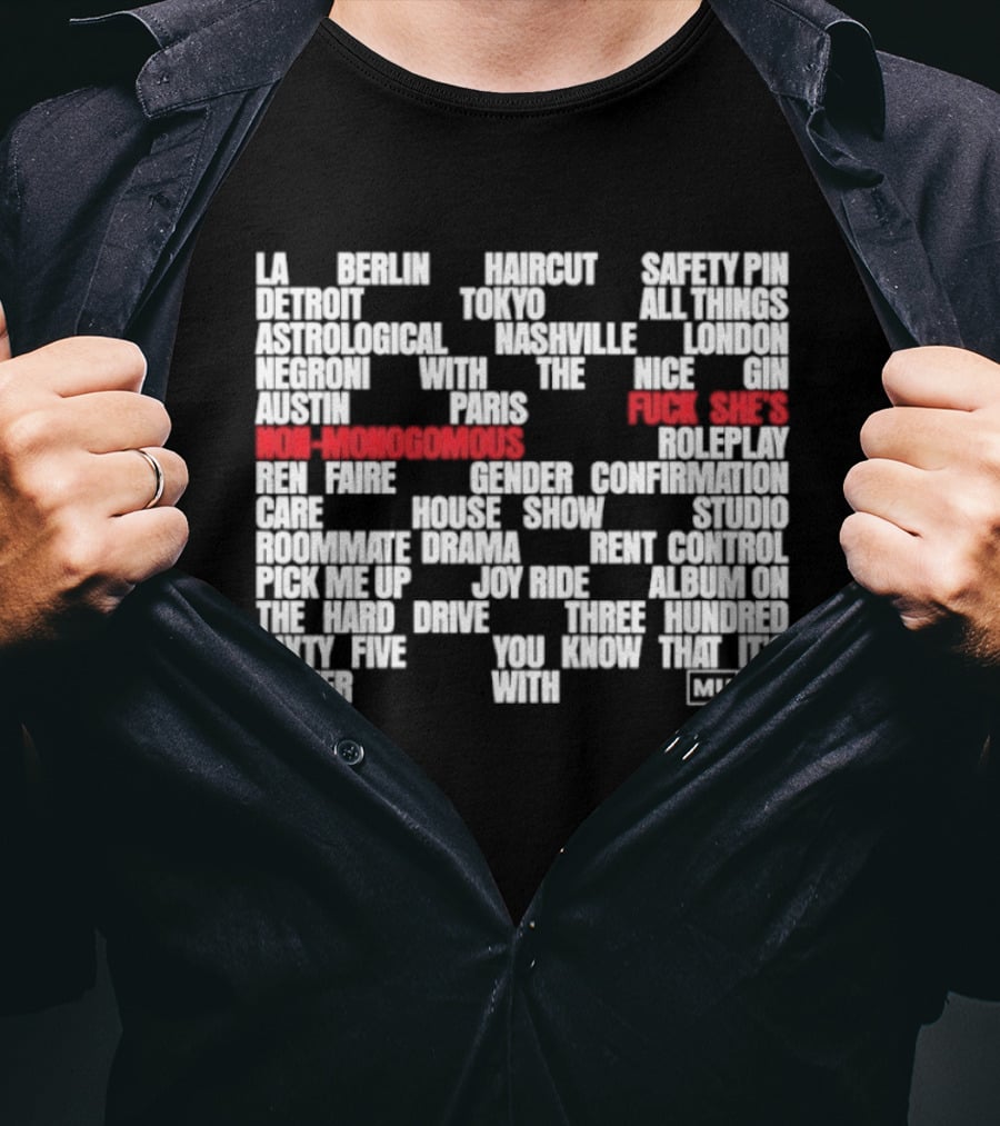 Muna Non Monogamous Indie Pop Music Lyrics Exploration T-Shirt