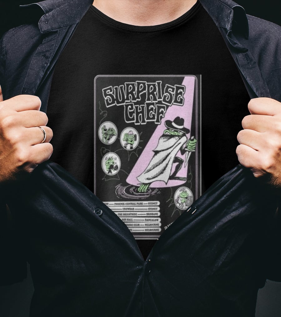 Surprise Chef Australia Tour 2026 The Brightside Brisbane Oct 15 Show T-Shirt