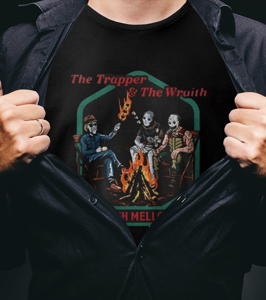 The Trapper And The Wraith With Mellow Campfire Scene T-Shirt