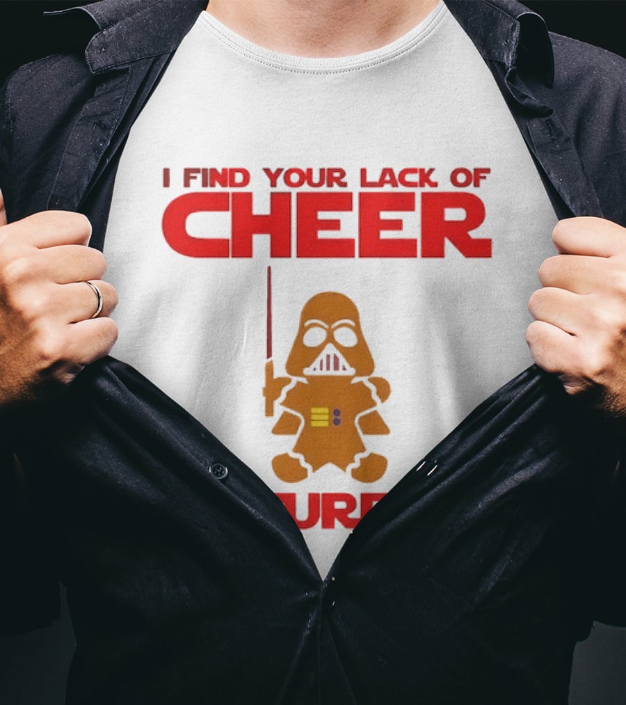 Darth Vader Gingerbread Man I Find Your Lack Of Cheer Disturbing T-Shirt