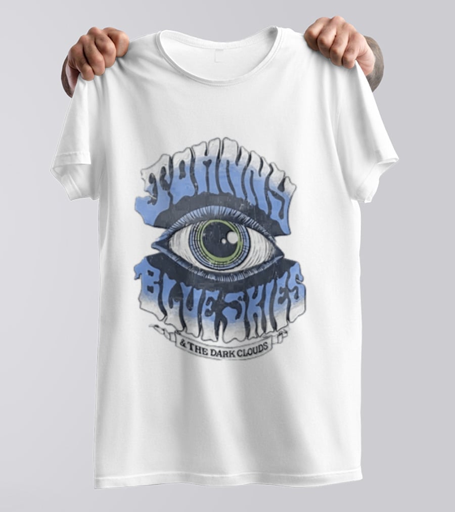 Johnny Blue Skies The Dark Clouds Large Human Eye Iris T-Shirt
