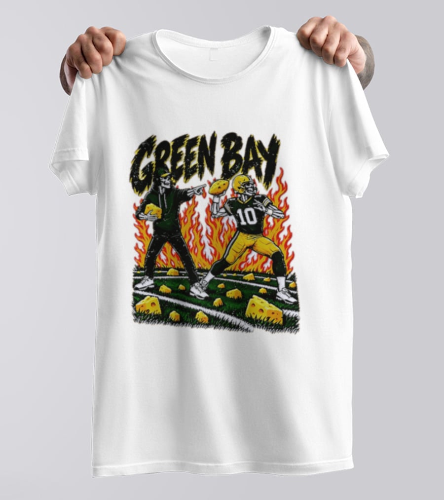 Green Bay Packers Football Skeleton Player Cheeseheads 2026 T-Shirt