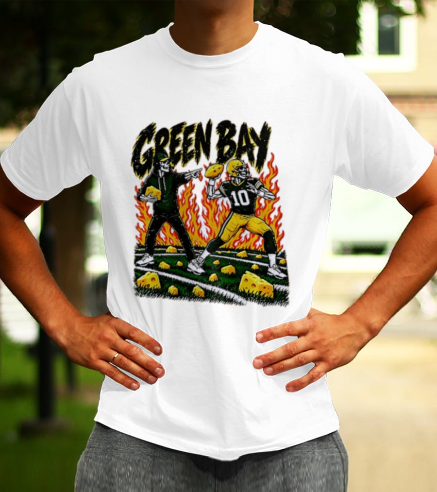 Green Bay Packers Football Skeleton Player Cheeseheads 2026 T-Shirt