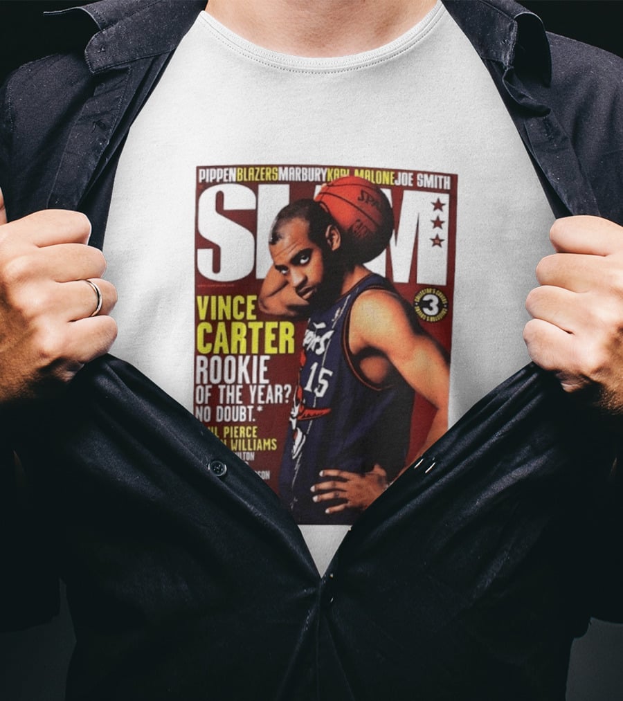 Vince Carter Slam Magazine Rookie Of The Year No Doubt Basketball Paul Pierce Jason Williams T-Shirt