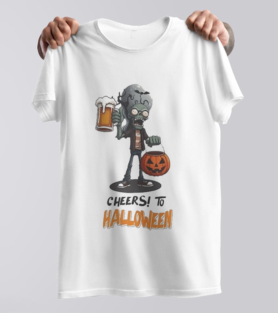 Zombie Cheers Halloween 2026 Pumpkin Beer T-Shirt