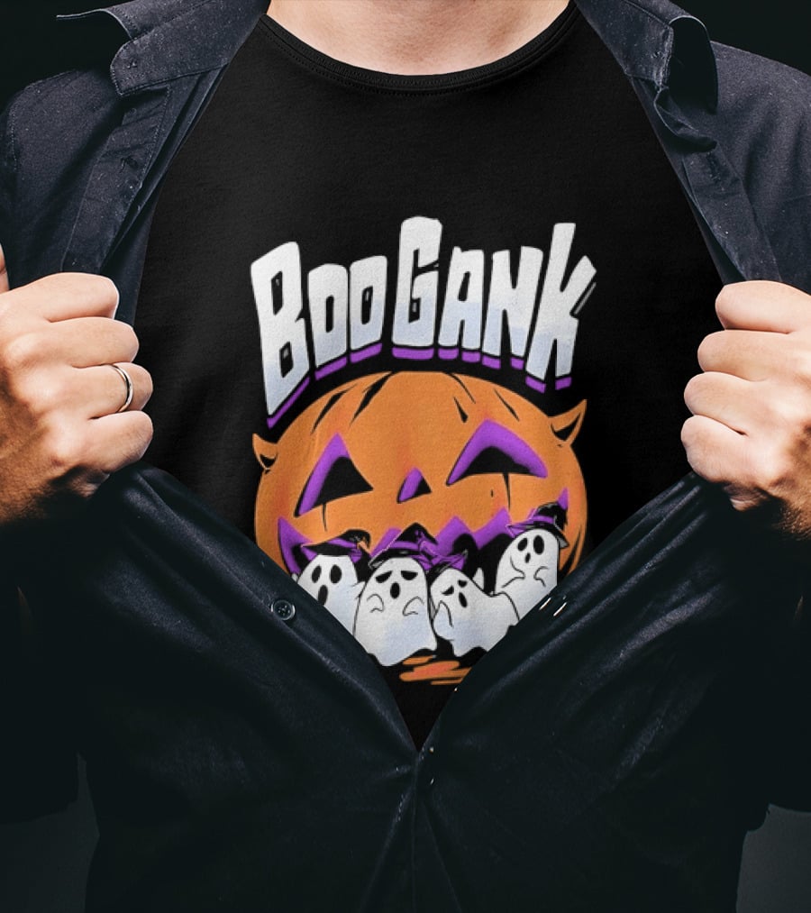 Boo Gank Halloween Pumpkin Ghosts Spooky T-Shirt