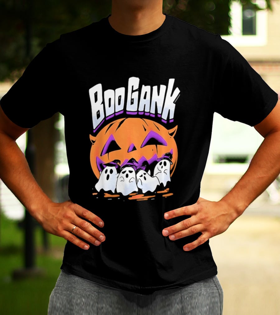 Boo Gank Halloween Pumpkin Ghosts Spooky T-Shirt
