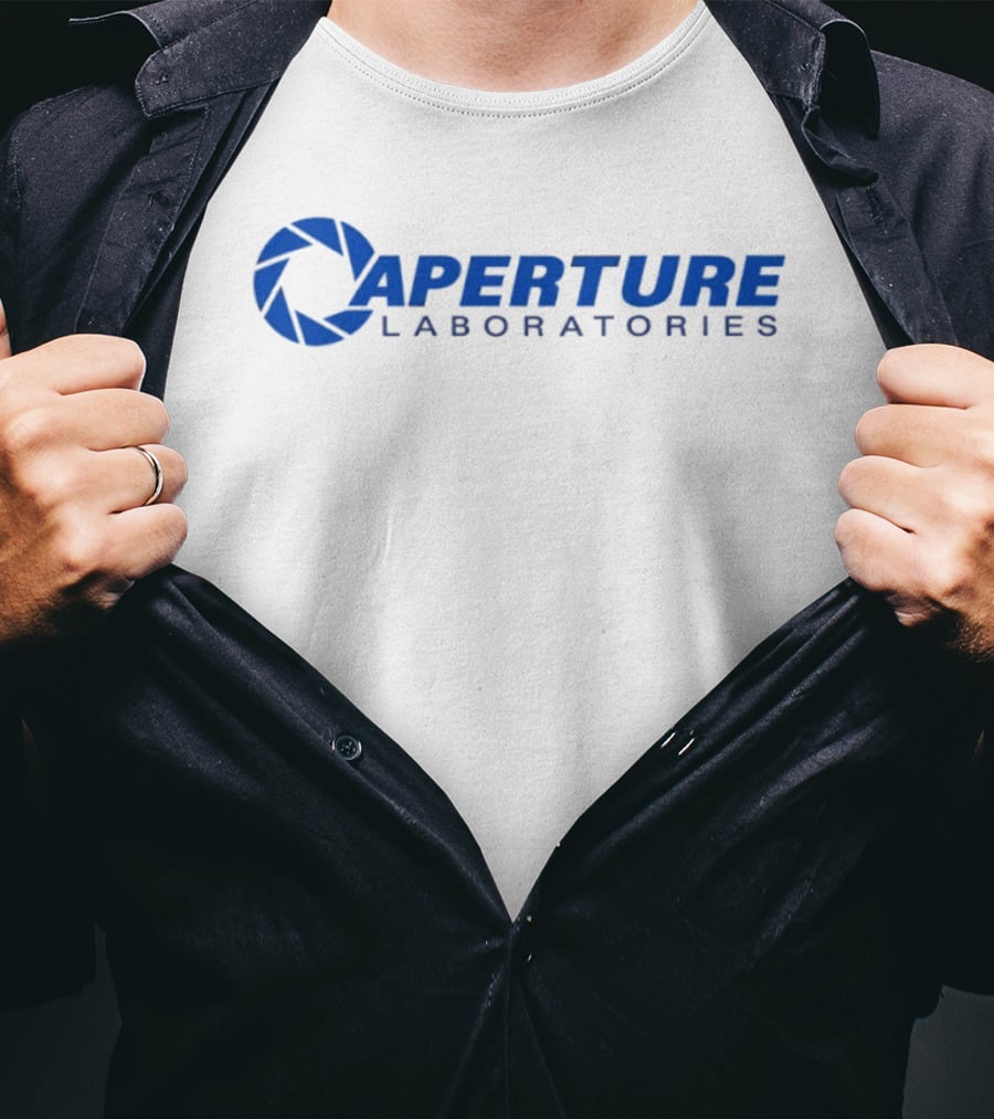 Aperture Laboratories Portal Valve Official Merchandise T-Shirt
