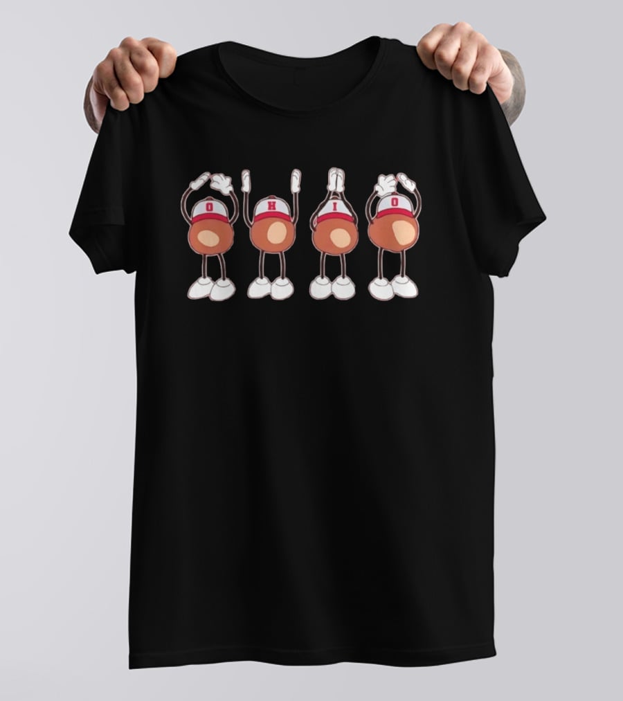 Ohio State Buckeyes O H I O Cheer Mascots T-Shirt