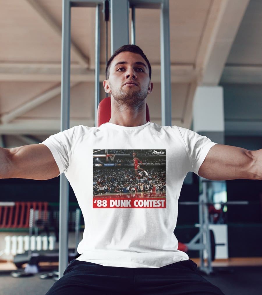Michael Jordan 1988 Dunk Contest Chicago Bulls Almako Basketball NBA Legend T-Shirt