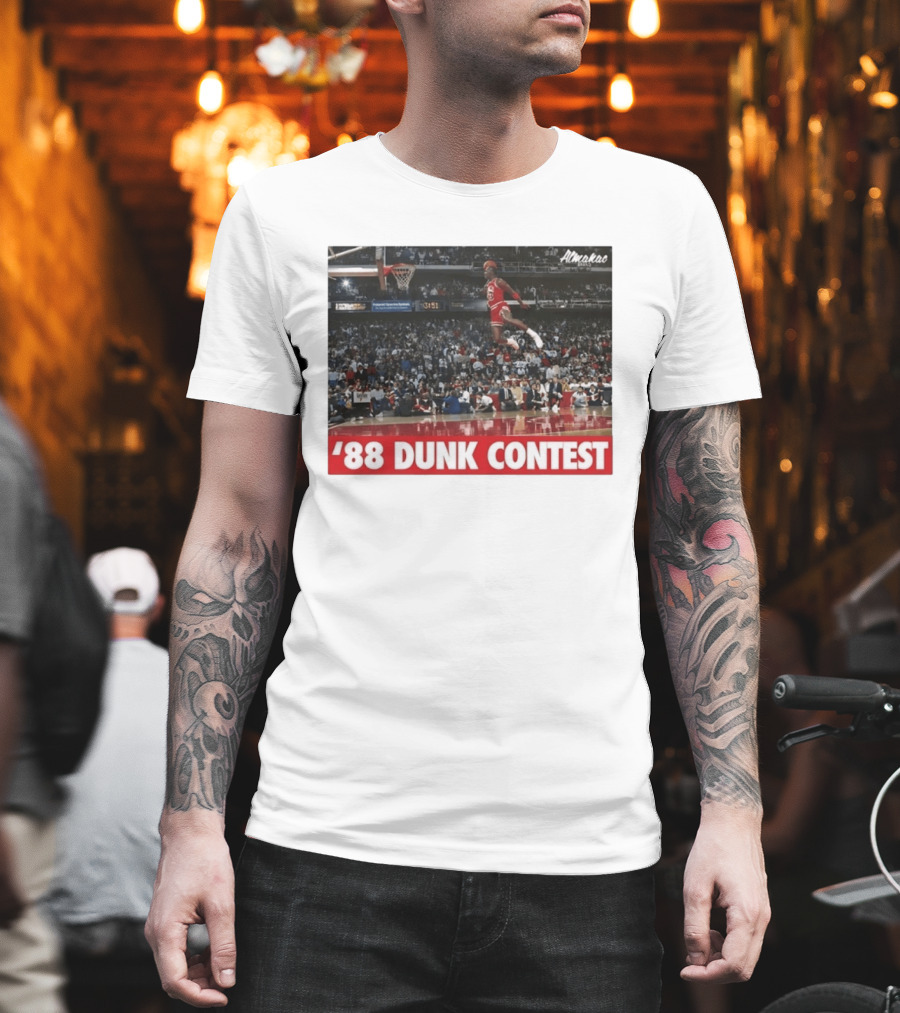 Michael Jordan 1988 Dunk Contest Chicago Bulls Almako Basketball NBA Legend T-Shirt