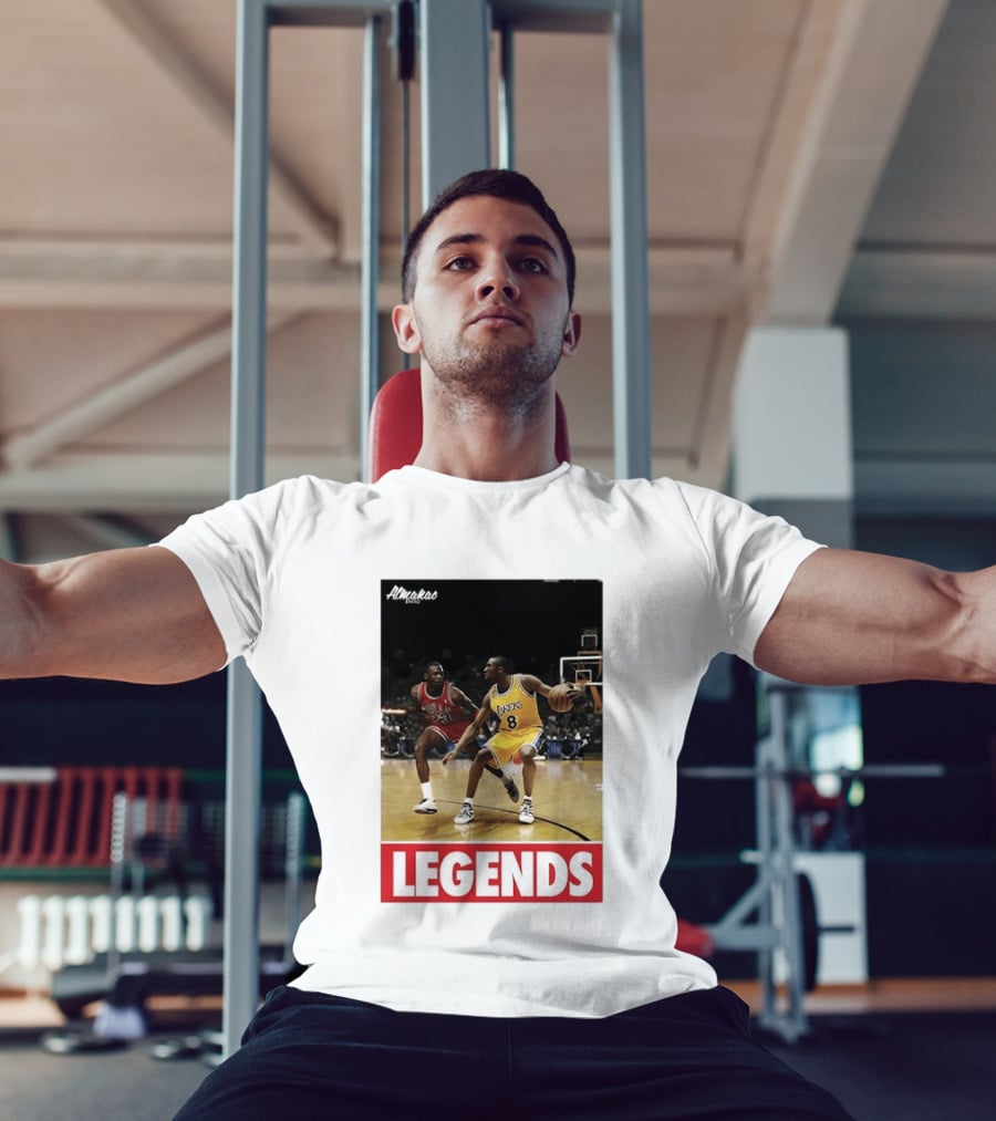 Michael Jordan Vs Kobe Bryant Legends Chicago Bulls Lakers T-Shirt