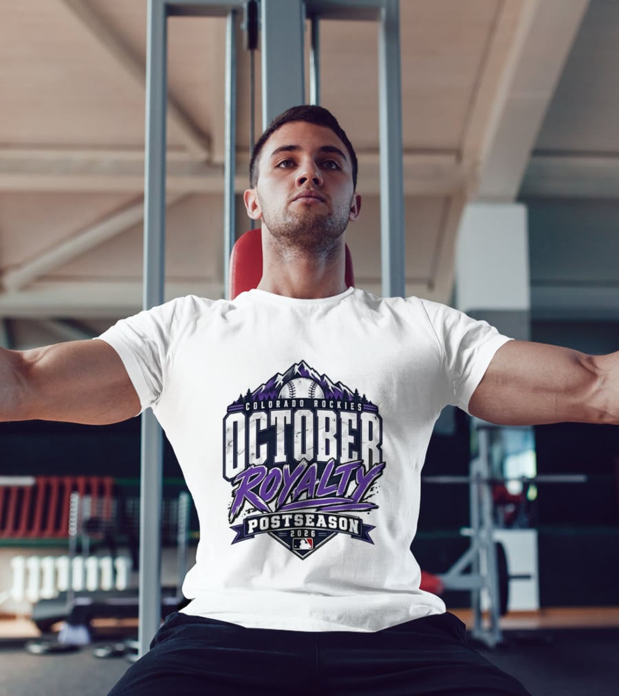 Colorado Rockies October Royalty Postseason Baseball 2026 T-Shirt