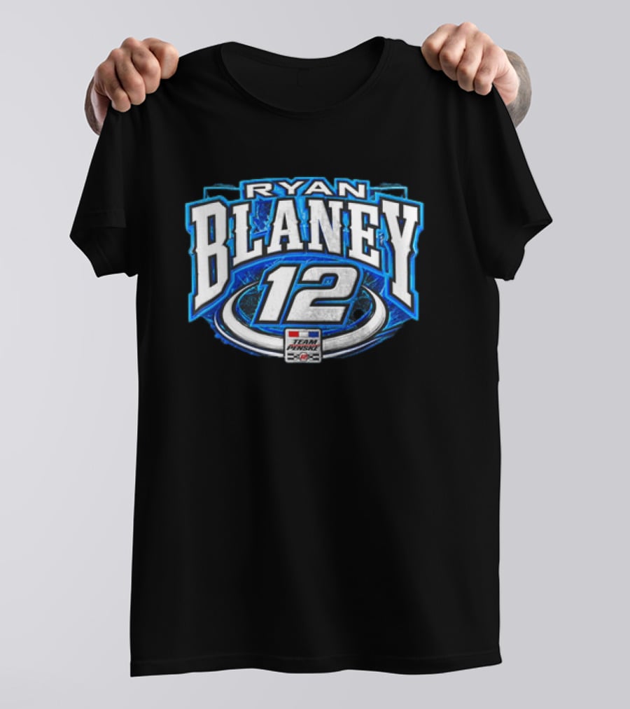 Ryan Blaney Team Penske 12 NASCAR Racing Fan T-Shirt