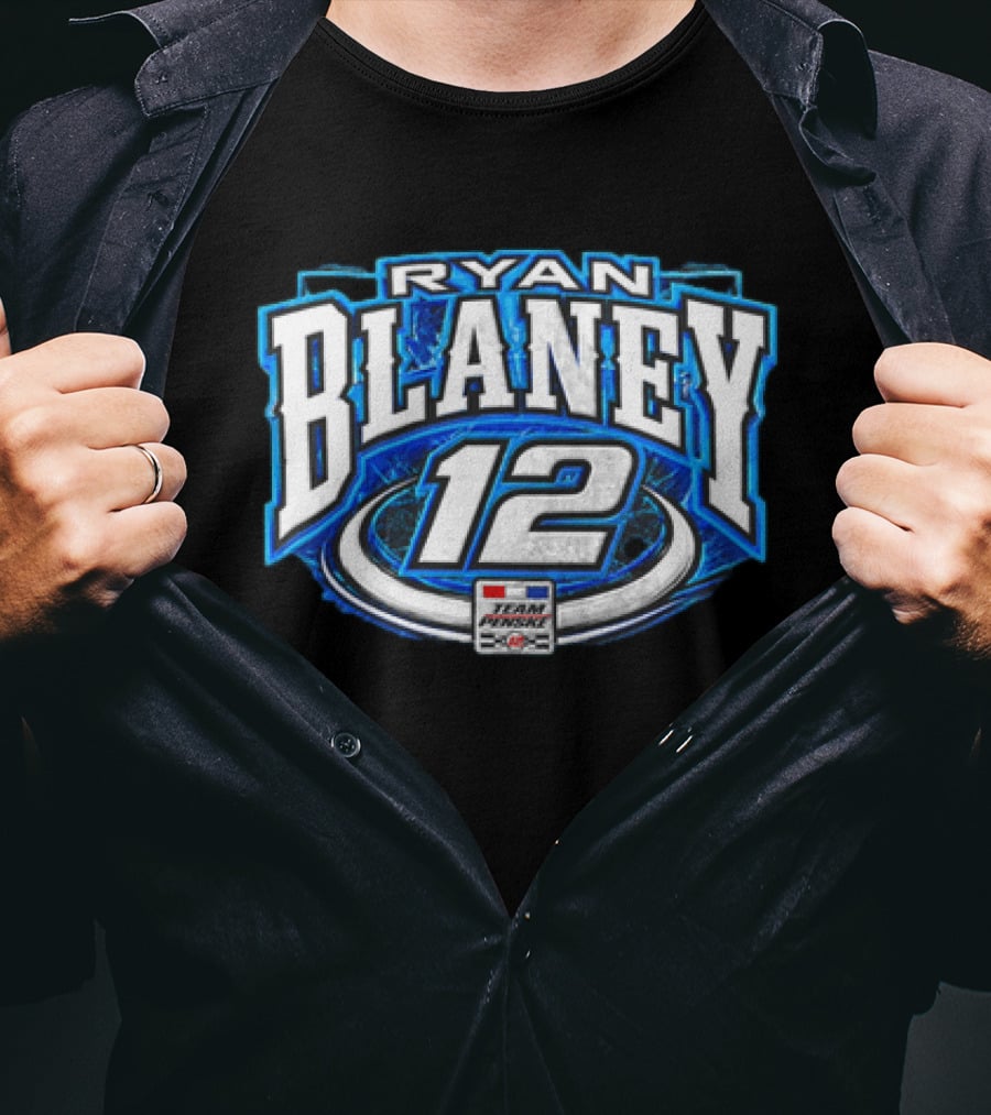 Ryan Blaney Team Penske 12 NASCAR Racing Fan T-Shirt